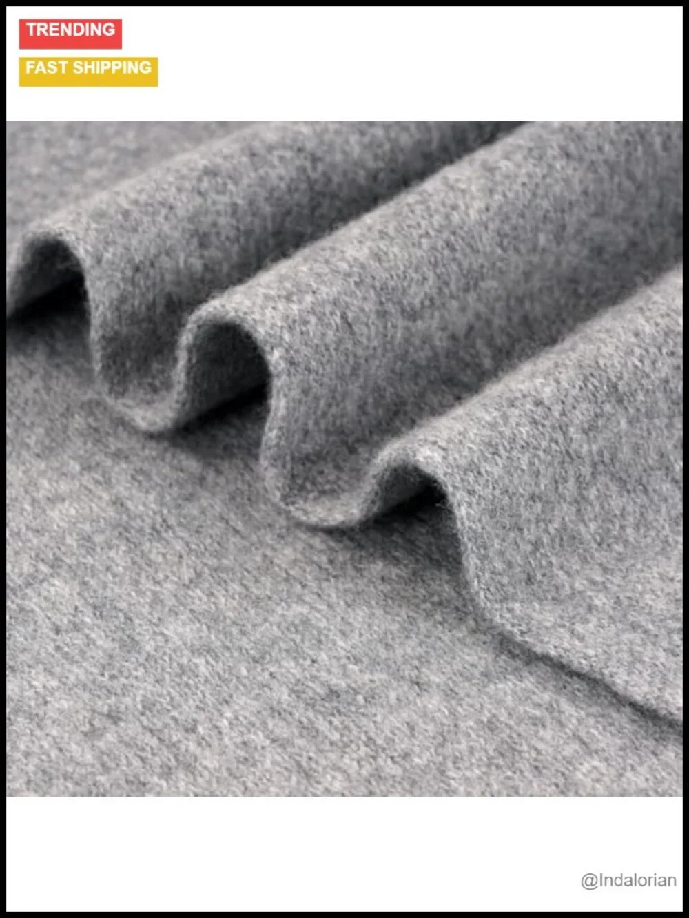 100% Merino Wool Knit Scarf Unisex Cold Weather Neck Warmer